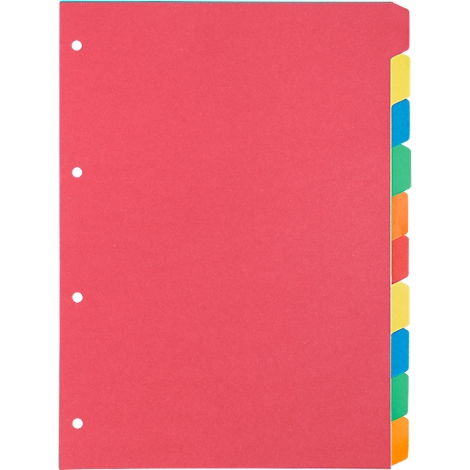 Índice de cartón Schäfer Shop Select, paquete de 1, 4 perforaciones, cartón reciclado de 160 g/m², 10 piezas