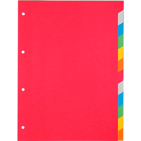 Índice de cartón Schäfer Shop Select, paquete de 1, 4 perforaciones, cartón reciclado de 160 g/m², 12 piezas