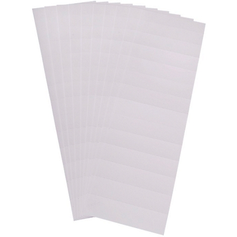 A stack of white, rectangular sheets, slightly overlapping. The background is white.