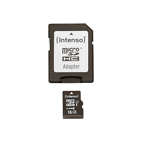 Intenso Premium - Flash-Speicherkarte - 16 GB - microSDHC UHS-I