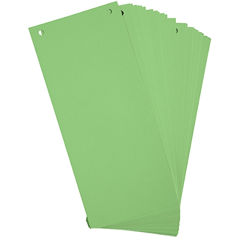 Lot De 100 Intercalaires Bleus Oxford - Carton Recyclé 190g/m² - Double Perforation