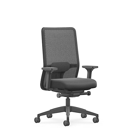 Interstuhl NICEis3 NC260 Bürostuhl, Netzrücken, Synchronmechanik, 4D T‑Armlehnen, Lordosenstütze, Universalrollen