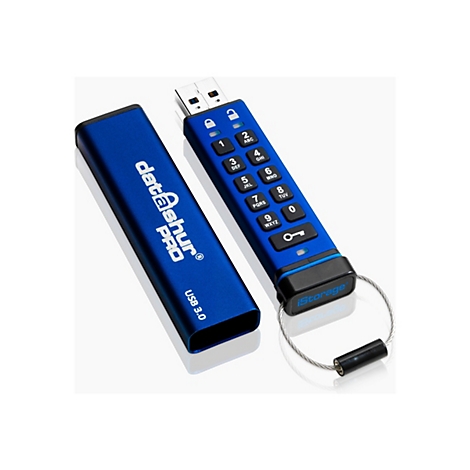 iStorage datAshur PRO - USB-Flash-Laufwerk - verschlüsselt - 256 GB - USB 3.0 - FIPS 140-2 Level 3