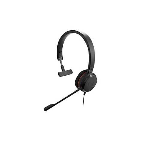Casque noir avec intÃ©rieur rouge. Microphone avec cÃ¢ble.