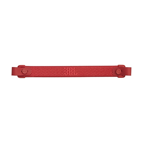 Roter JBL-Trageriemen für Lautsprecher, mit JBL-Logo.