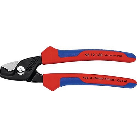Kabelschere L.160mm Mehrkomp.-Hüllen KNIPEX