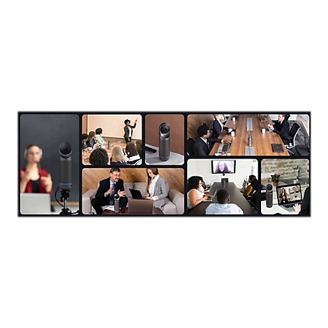 Verschiedene Szenen mit dem Produkt. Menschen arbeiten in verschiedenen BÃ¼rosituationen mit dem Produkt.