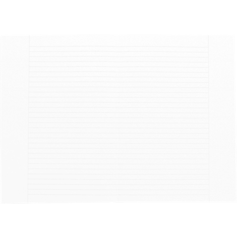 Nahaufnahme eines linierten weißen Blattes Papier. Der Kontrast ist schwach.