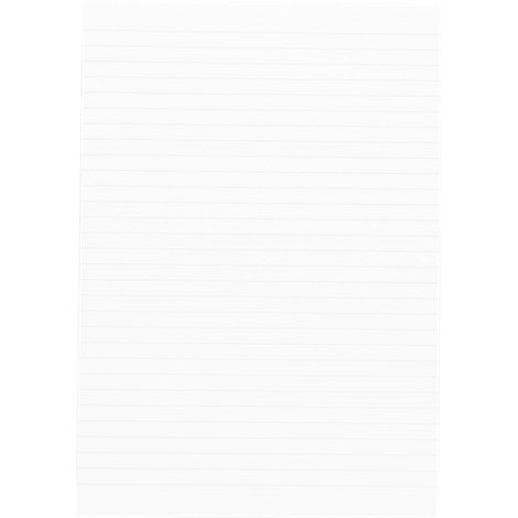 Weißes, liniertes Papier. Feine, horizontale Linien ziehen sich über das Blatt.