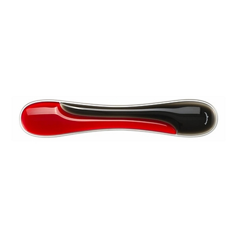 Ergonomische Handgelenkauflage in Rot und Schwarz mit dem Schriftzug Kensington.