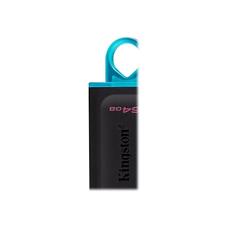 Kingston DataTraveler Exodia - USB-Flash-Laufwerk - 64 GB - USB 3.2 Gen 1 - Schwarz mit Türkis