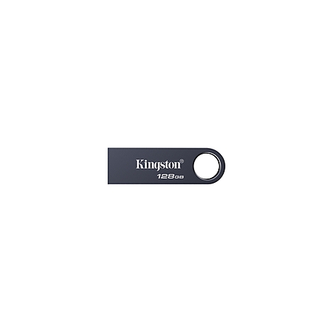 Dunkelgrauer USB-Stick mit 'Kingston' und '128GB' Schriftzug.