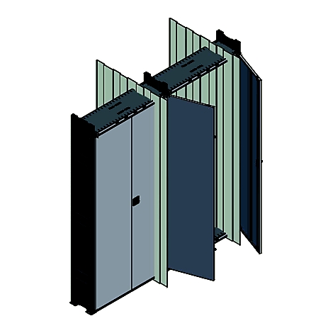 Kit de montaje para puertas abatibles de la estantería sin tornillos R 3000/4000, tornillos y tuercas