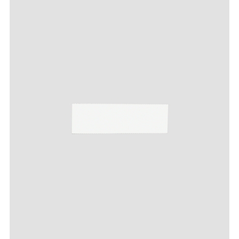 Rechteckiger, cremefarbener Block vor grauem Hintergrund.