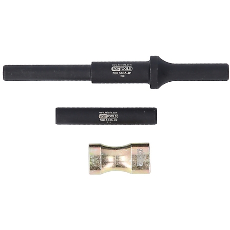 Werkzeugset mit drei Teilen, schwarz und goldfarben. Auf einem Teil steht 'KS TOOLS'.