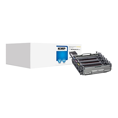 KMP Trommeleinheit kompatibel zu Brother DR-421CL vor weißem Produktkarton.