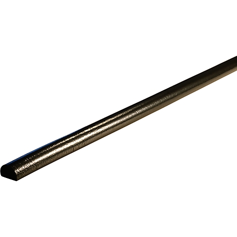 Metal rod, slightly inclined against a white background.