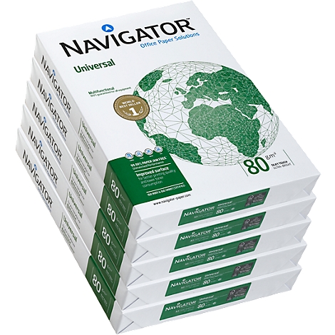 Navigator Kopierpapier Organizer A4 80g/qm gelocht VE=500 Blatt hochweiß 