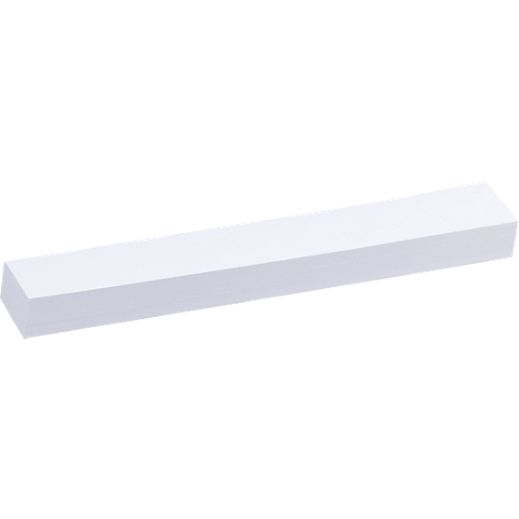 White rectangular object with chamfered edges, possibly a molding or similar building element.