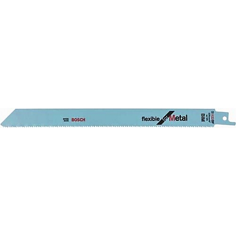 Lame de scie pour métal avec inscriptions Bosch et flexible metal.
