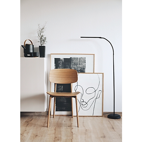 Lampadaire LED MAULpirro, puissance 7 W, églage de la luminosité sur 4 niveaux, 390 lm, orientable, noir