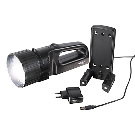 Lampe torche LED Cree avec chargeur USB 230V et 12V, À LED