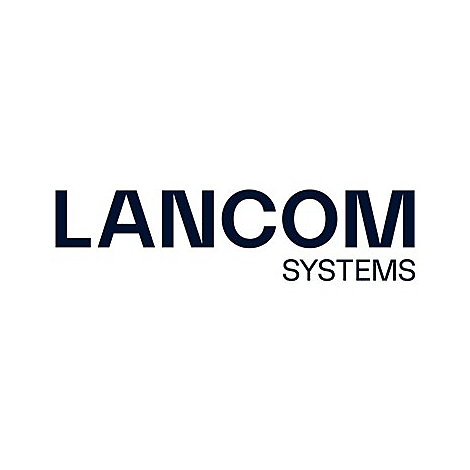 Blaues LANCOM SYSTEMS-Logo auf weißem Hintergrund.