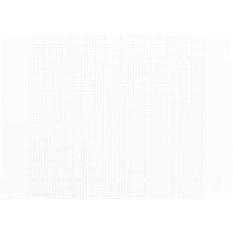 Feuille blanche avec un fin motif quadrillé gris clair formant un motif à carreaux. Larges marges blanches à droite et à gauche.