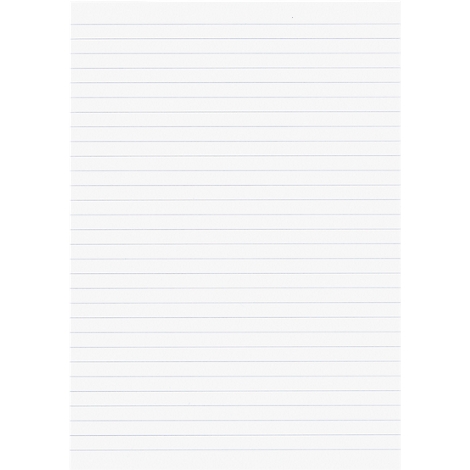 White ruled paper, simple texture, ready to be written on.
