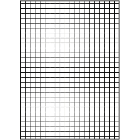 Schwarz umrandetes Raster von Linien, die Quadrate bilden.