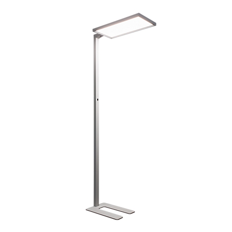LED-Stehlampe FRISCH-LichtÂ® STL, 80 W, 4900/5100/10000 lm, 840-4000 K, direktes/indirektes Licht, Touchdimmer & Memoryfunktion