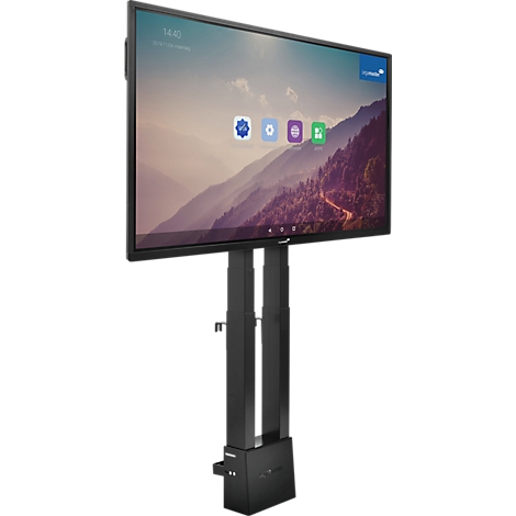 Legamaster monitorbevestigingssysteem moTion CS-12S,
voor 1 monitor 55-98″/126 kg, elektrisch in hoogte verstelbaar, zwart staal
