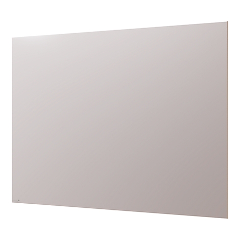 Grand panneau rectangulaire gris, légèrement incliné.