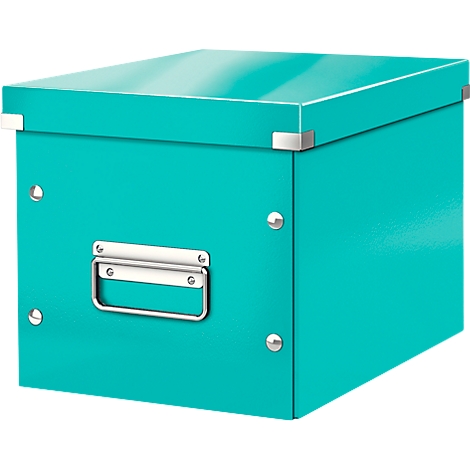 Turquoise box with lid and silver fittings.