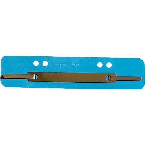 Blue paper with metal clip for filing. Inscription: LEITZ 570.