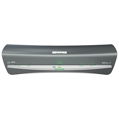 Grauer Laminator, mit Office A3 Beschriftung.