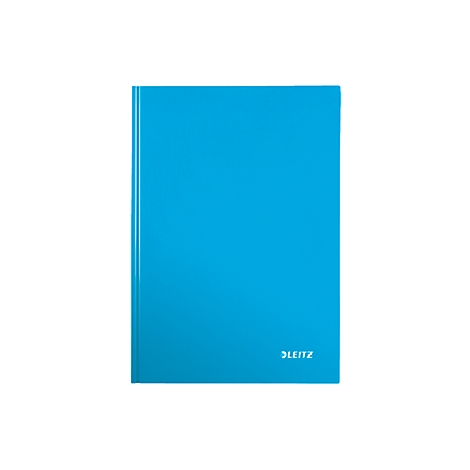 Light blue Leitz binder against a white background. The Leitz logo is visible in the bottom right.