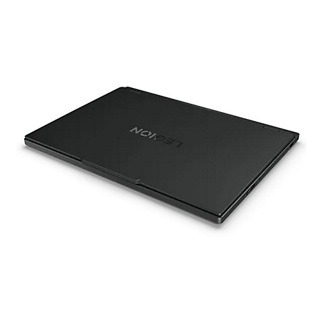 Schwarzes Laptop mit der Aufschrift "LEGION".