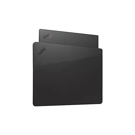 Zwei schwarze Laptops, übereinander angeordnet, mit ThinkPad-Logo.