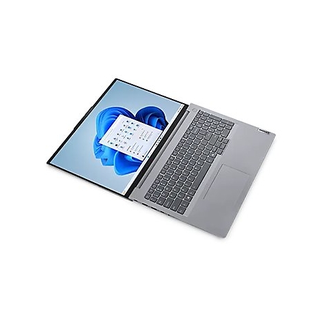 Grauer Laptop, halb geÃ¶ffnet, auf weiÃŸem Hintergrund. Der Bildschirm zeigt eine blaue Wolke und Dokumente.