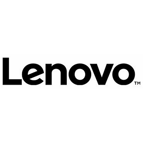 Schwarzes Lenovo-Logo auf weißem Hintergrund. Der Schriftzug ist fett und modern.