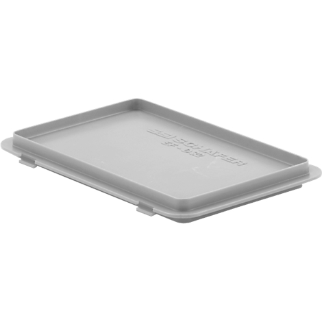 Light gray lid with raised edges. Inscription: SCHÄFER, SF-110.