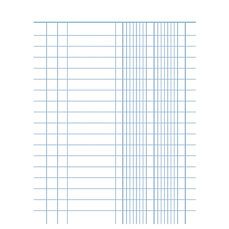 Une feuille quadrillée vierge, prête pour les notes, les calculs ou les dessins. Des lignes bleues forment une grille.