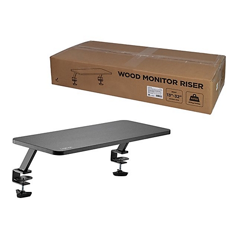 LogiLink - Aufstellung - Riser - für Monitor - 650 mm lang - Stahl, Graukarton, Kunststoff