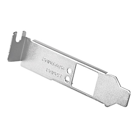 Metall-Slotblende fÃ¼r Computer, mit Ã–ffnung und Text.