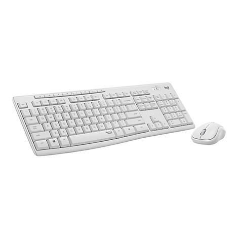WeiÃŸes Tastatur-Maus-Set. Auf weiÃŸem Hintergrund.