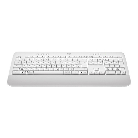 Weisse Tastatur, GroÃŸaufnahme. Tasten, Nummernblock und Handauflage sind zu sehen.