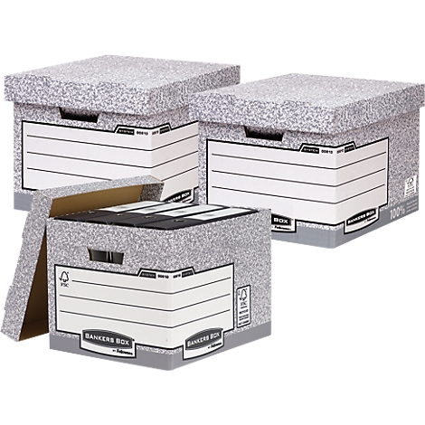 Lot économique de caisses d'archives Fellowes Bankers Box®, 20 unités + 10 unités gratuites