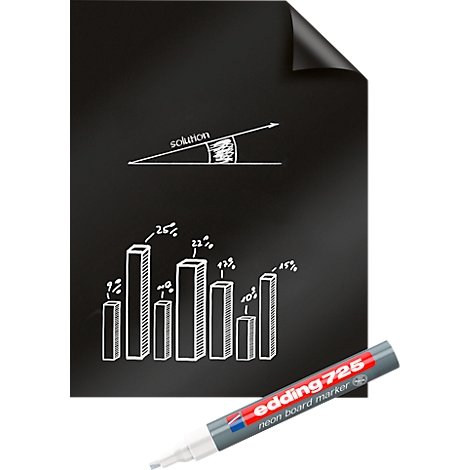 Magic Charts Legamaster, für Whiteboards, blanko, selbstklebend ...