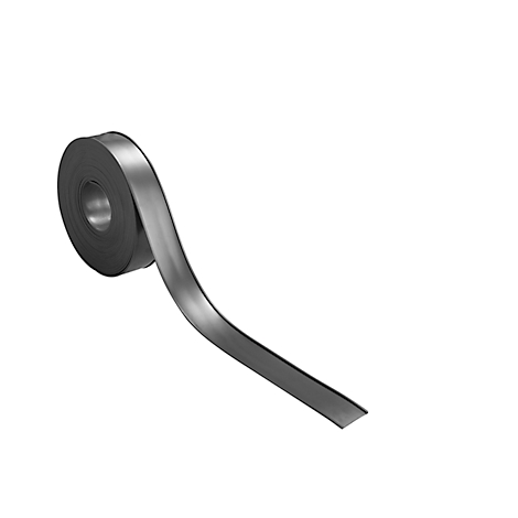 Roll of gray sealing tape against a white background. The tape is partially unrolled.